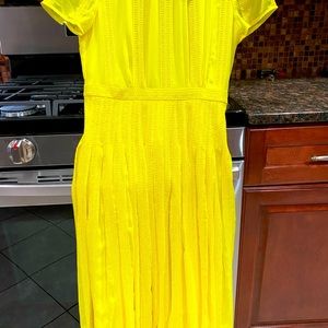 Jcrew pleated dress chiffon size 2